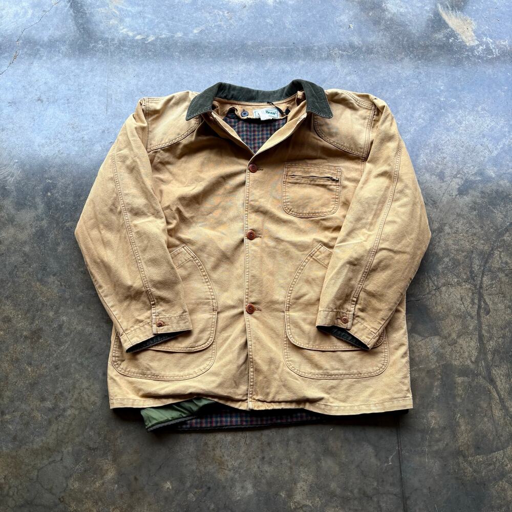 Vintage 90s LL Bean Chore Coat Lined Jacket‎